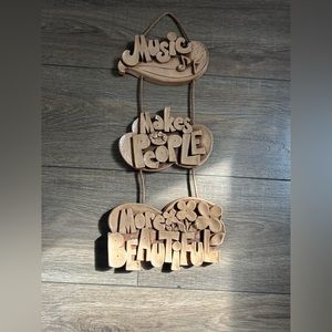 Vintage Music makes people more beautiful hanging decoration